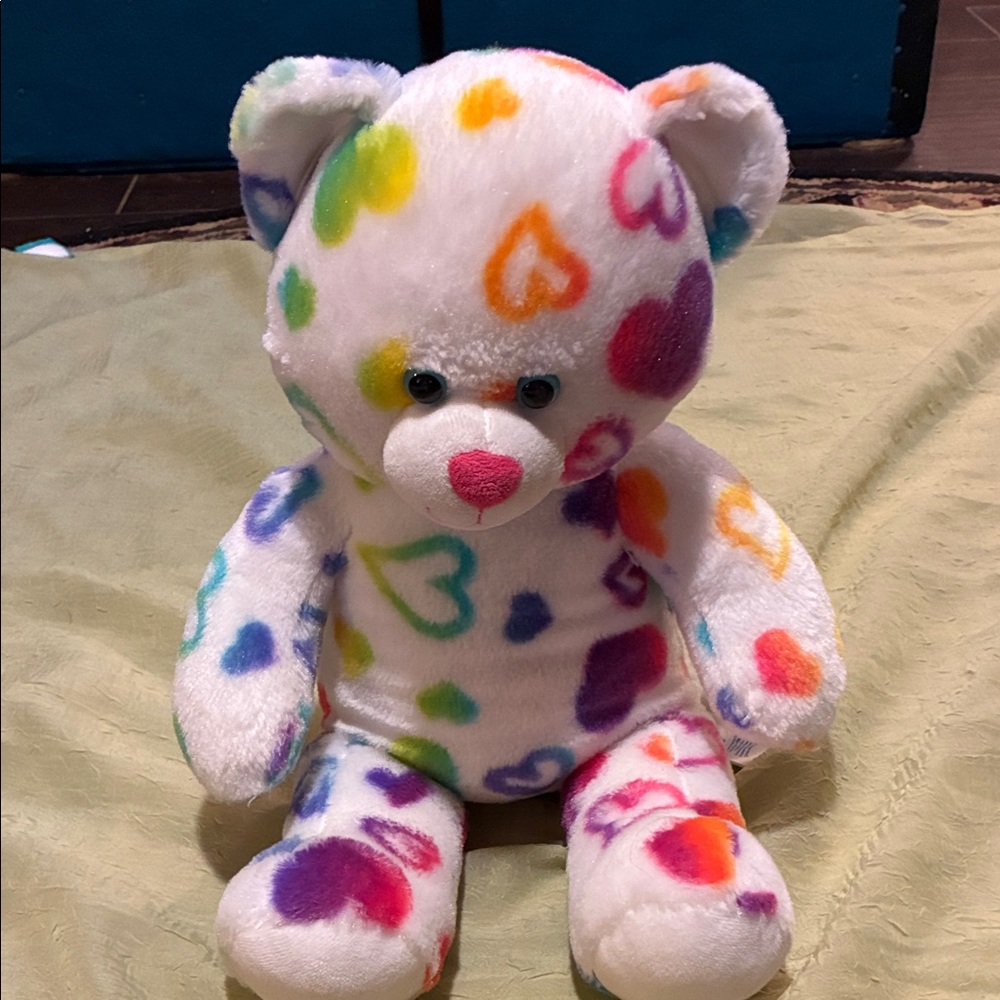 Build-A-Bear Multicolor Heart Teddy Plush